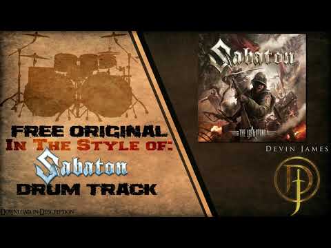 Sabaton Styled Free Original Drum Track - 108 BPM (FREE WAV & DRUM MIDI DOWNLOAD)