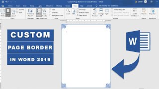 Creating Custom Page Border in Microsoft word 2019 || How to make Custom Page Border in ms word