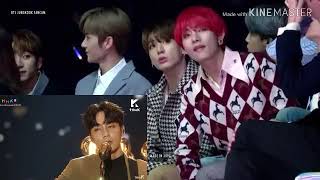 181201 Jungkook BTS reaction to Roy Kim - Only then