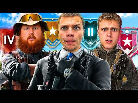 Jynxzi CaseOh & Joe Bart 3v3 vs EVERY Rank in Rainbow Six Siege