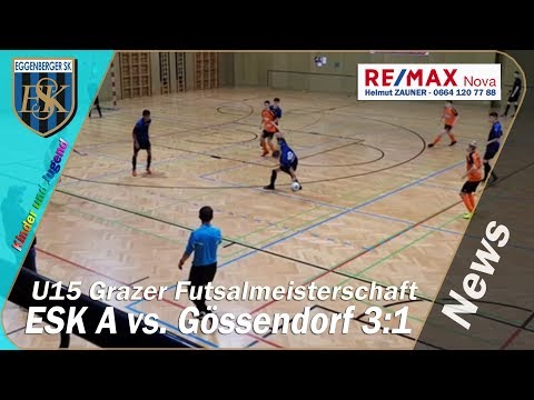 ▶️ Futsal U15A ⚽️ ESK Graz 🆚 SV Gössendorf vom 09.12.2018