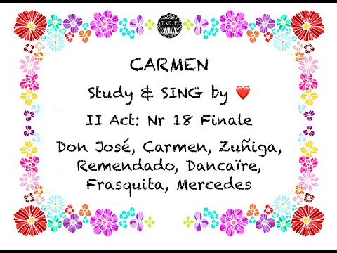 Carmen: Act 2/18, Finale - SING BY HEART! | The Opera Pianist | Piano Accompaniment | Opera Karaoke