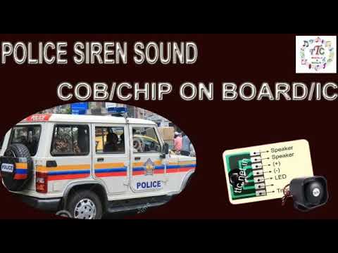 Car horn police siren sound chip on board cob ic