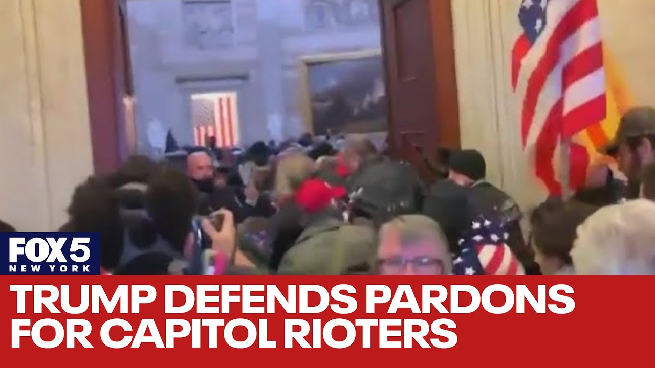 Trump defends pardons for Capitol rioters
