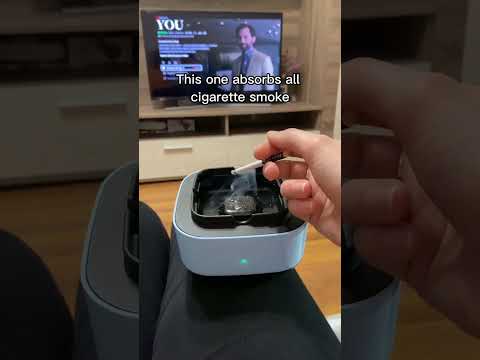 Coolest ashtray for smokers! #airpurifier #ashtray #cleanair #smartgadgets #smoke  #giftideas