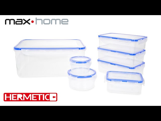 Vídeo relacionado con Goldeluxe 10 recipientes herméticos con tapa, recipientes para congelador, cajas de preparación de alimentos, sin BPA, herméticos, apilables, para cajas de comida, congelador y cocina (10 x 0,86 L)