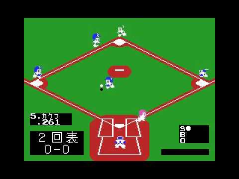 Baseball Craze (1985, MSX, Hudson Soft)