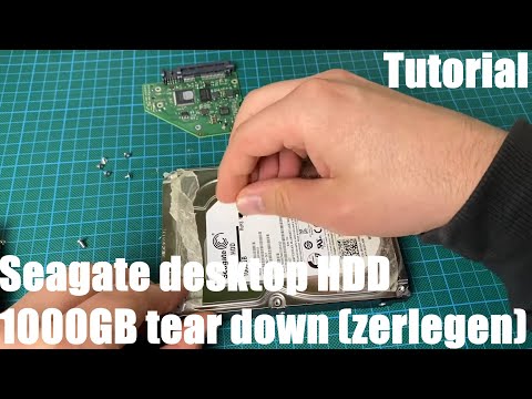 Seagate desktop HDD 1000GB Festplatte zerlegen -Seagate desktop HDD 1000GB tear down DIY