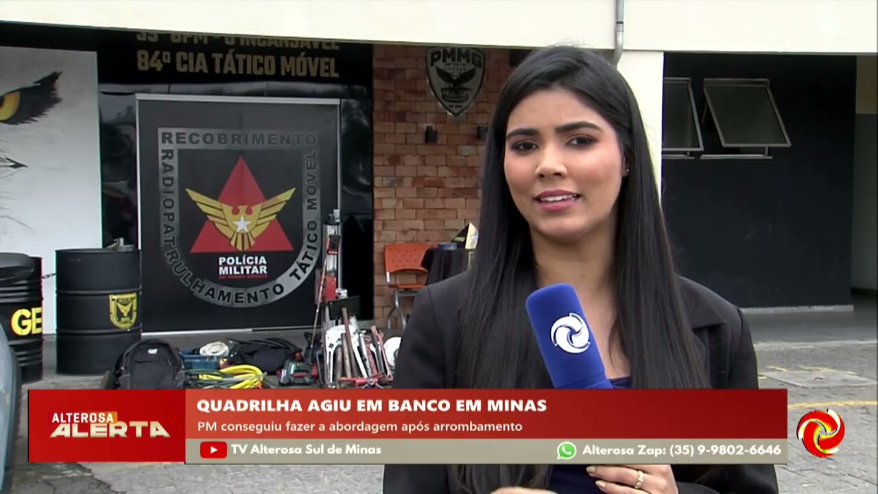 Suspeitos de arrombar banco no interior de Minas são presos