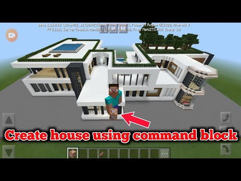 How to make house in minecraft using command block