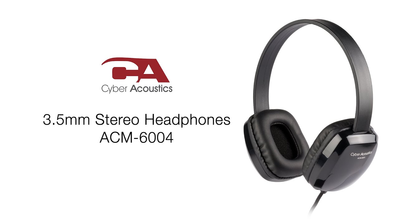 3.5mm Stereo Headphone (ACM-6004) | Cyber Acoustics