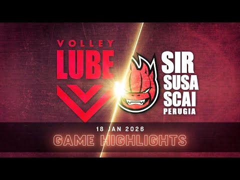 Cucine Lube Civitanova vs. Sir Susa Scai Perugia - VBW - SuperLega - Match Highlights