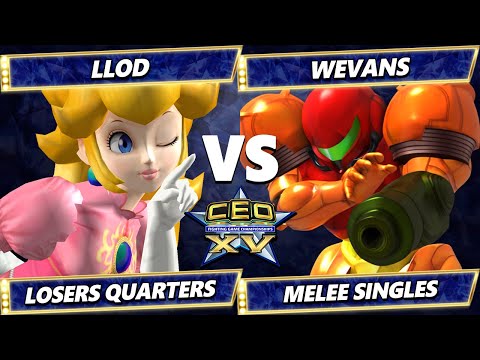 CEO 2025 TOP 8 - lloD (Peach) Vs. Wevans (Samus) Smash Melee - SSBM