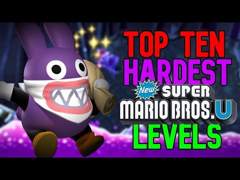 Top 10 HARDEST New Super Mario Bros U Deluxe Levels!