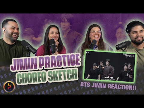 Jimin of BTS "Choreography Practice Sketch" -  Jimin’s INSANE work ethic! | Couples React