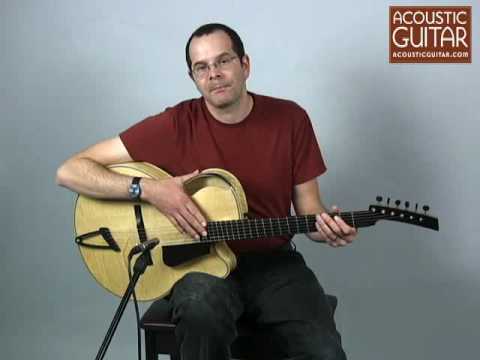 Acoustic Guitar Reviews Ken Parker's Acoustic Archtop, Spot.