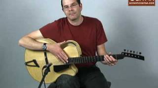 Acoustic Guitar Reviews Ken Parker's Acoustic Archtop, Spot.