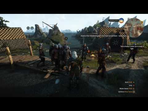 Nilfgaardian soldiers acting suspicious and probably grabbing asses in The Witcher 3