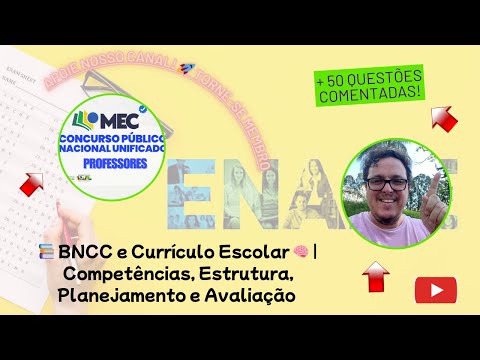 BNCC and School Curriculum | Competencies, Structure, Planning and Evaluation +50 Commented Quest...