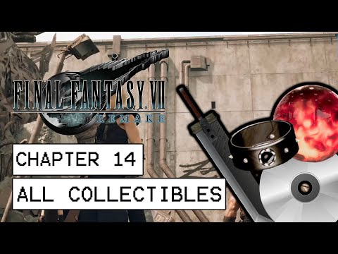 Final Fantasy 7 Remake All Collectible Locations - Chapter 14 (All Materia, Weapons, Music Discs...)