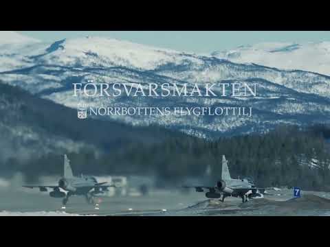 Rotestart med Jas 39 Gripen från F 21 - Cold Response 2022