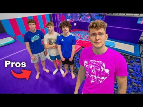 Game Of F.L.I.P. VS Pros At My Trampoline Park!