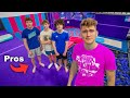 Game Of F.L.I.P. VS Pros At My Trampoline Park!