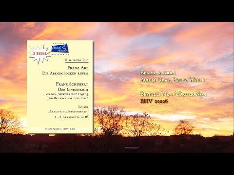 22026, Abendglocken und Lindenbaum, Klarinettentrio, Abt, Schubert