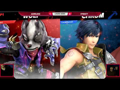 VS Weekly 3/21/19 - Losers Semis - AzureJose (Wolf) vs Dynasty (Chrom) - SSBU