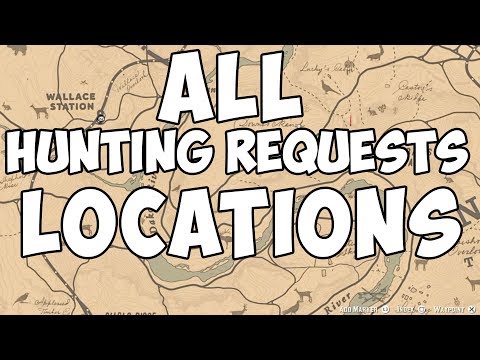 ALL LOCATIONS FOR HUNTING REQUESTS! RDR2