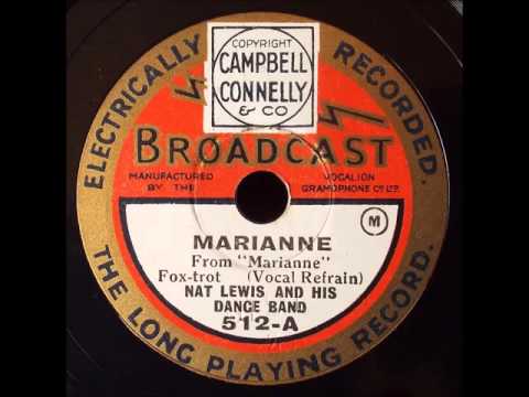Marianne, Nat Lewis and his band, 1930