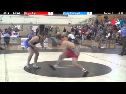 FILAJR WTT: 84 KG Ethan Ball (Coe College) vs. Cody Caldwell (Panther WC)