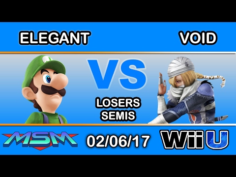 MSM 84 - Elegant (Luigi) Vs. CLG | VoiD (Sheik) Losers Semis - Smash Wii U