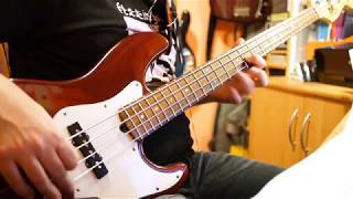 Bauhaus - She&#39;s In Parties (full version bass cover) #basslineteardown