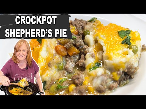 Crockpot Shepherd's Pie, Slow Cooker Ground Beef Recipe