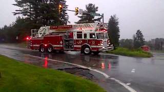 preview picture of video '2nd Alm Fire-Penn Forest Twp 08192011 (R1251 and L1721 to the scene)'