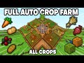 Minecraft Villager Auto Crop Farm - ALL CROPS [Wheat, Carrot, Potatoes, Beetroot, Berries, Melons]