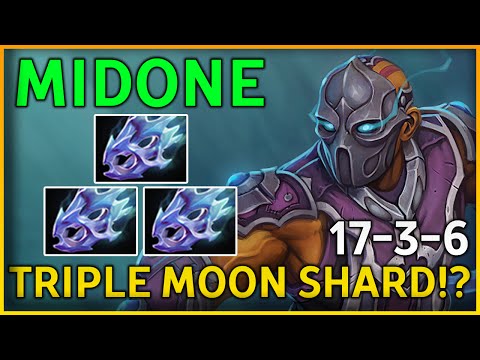 MidOne 8K MMR Safe Lane Anti-Mage - TRIPLE MOON SHARD!? | Dota 2 VOD Full Game Pro Guide Gameplay