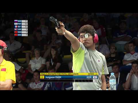 Finals 25m Rapid Fire Pistol Men Junior - ISSF World Championship in all events 2014, Granada (ESP)