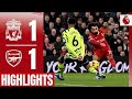 Mo Salah Scores in Premier League Draw   Liverpool 1 1 Arsenal   Highlights