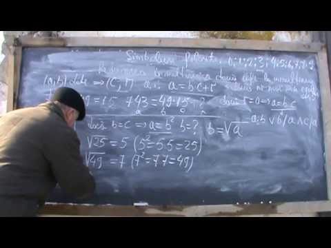 3. Bazele Matematicii: Lectia 20 -  Algoritmul extragerii radicalului 3/7