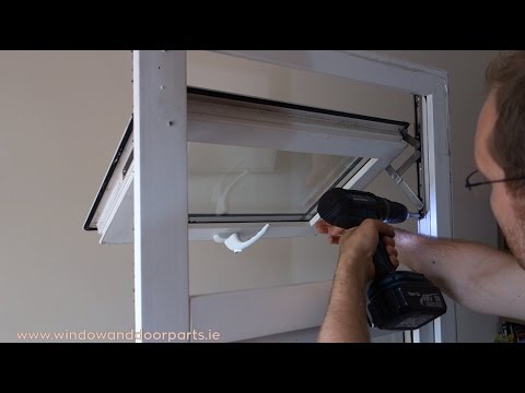 How to replace the hinges on a upvc window
