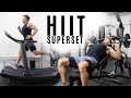 Superset HIIT Full Body Workout | 60 Sec AirRunner Sprint & 60 Sec Resistance Exercise
