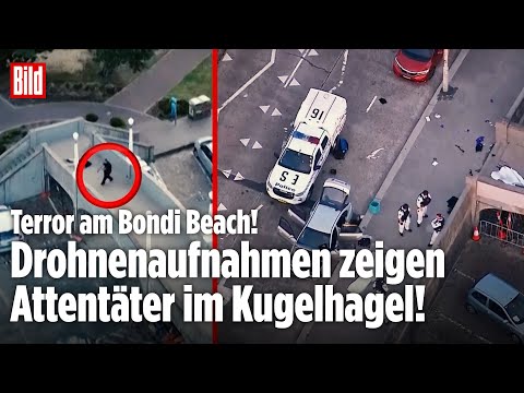 BONDI BEACH: Neue Aufnahmen! Hier sterben die Attentäter im Kugelhagel!