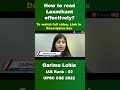How To Read Laxmikant Effectively Garima Lohia All India Rank 2 UPSC CSE 2022 Shorts