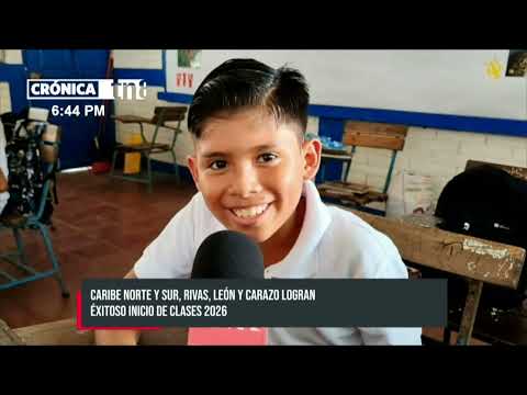 Caribe Norte y Sur, Rivas, León y Carazo inician con éxito el Año Escolar 2026
