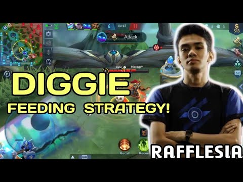 RAFFLESIA DIGGIE FEEDING STRATEGY | NEW META | RAFFLESIA DIGGIE | MOBILE LEGENDS BANG: BANG