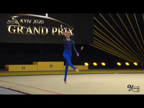 Polina Horodnycha 2005 Clubs 19.600 - Deriugina Cup 2020 (Day 3)