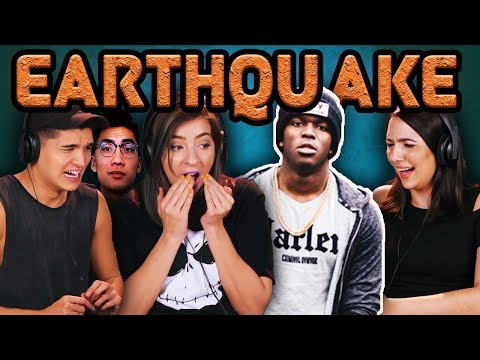 YouTubers React to KSI ft Ricegum - Earthquake (Official Music Video)