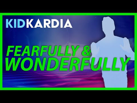 FEARFULLY & WONDERFULLY || KIDS WORSHIP WITH MOTIONS - Kingdom Kids Zone, Sing With Me - Kid Kardia
